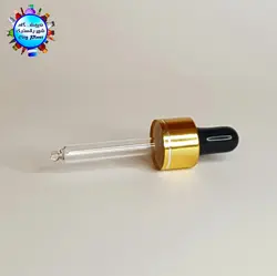 میله قطره آبکاری طلایی مشکی خط دار 6.2 سانتی متر (100 عددی) - فروشگاه اینترنتی شهر پلاستیک | فروشگاه سیتی پلاست | ظروف داریی | انواع قطره چکان | ظروف آرایشی | ظروف آزمایشگاهی | انواع شیشه | انواع پت