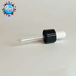 میله قطره بدنه مشکی سفید 6.2 سانتی متر (100 عددی) - فروشگاه اینترنتی شهر پلاستیک | فروشگاه سیتی پلاست | ظروف داریی | انواع قطره چکان | ظروف آرایشی | ظروف آزمایشگاهی | انواع شیشه | انواع پت