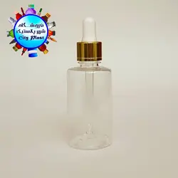 پت 60 میل گرد دهانه 18 با میله قطره سفید طلایی خط دار وارداتی (100 عددی) - فروشگاه اینترنتی شهر پلاستیک | فروشگاه سیتی پلاست | ظروف داریی | انواع قطره چکان | ظروف آرایشی | ظروف آزمایشگاهی | انواع شیشه | انواع پت