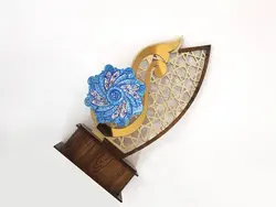 تندیس میناکاری مدل صبا به همراه بشقاب میناکاری