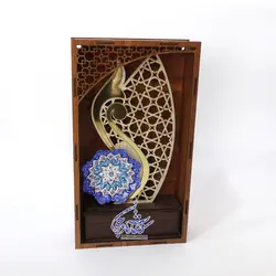 تندیس میناکاری مدل صبا به همراه بشقاب میناکاری