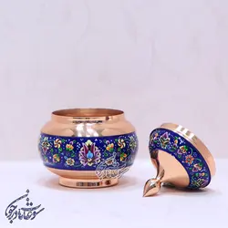 قندان مس و پرداز سایز متوسط - سوغات مادرجون