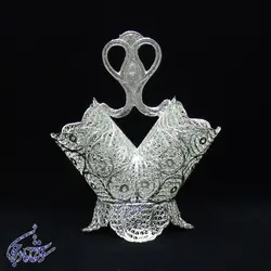 جا کارد و چنگال ملیله دو قلو مدل طاووسی - سوغات مادرجون