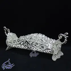 جا کارد و چنگال ملیله کاری مدل قایقی - سوغات مادرجون