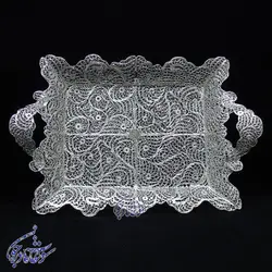 سینی لب دالبر دسته ملیله سایز کوچک - سوغات مادرجون