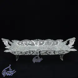 سینی لب دالبر دسته ملیله سایز کوچک - سوغات مادرجون