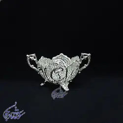 کاسه آجیل دسته دار سه پایه ملیله کاری - سوغات مادرجون