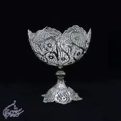 کاسه آجیل شش پر ملیله کاری سایز 5 - سوغات مادرجون