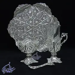 سرویس گالش قهوه خوری ملیله کاری - سوغات مادرجون