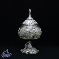 گز خوری ملیله کاری پایه دار سایز متوسط - سوغات مادرجون