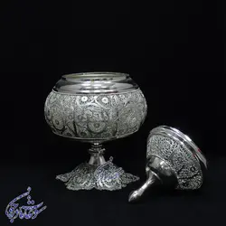 گز خوری ملیله کاری پایه دار سایز متوسط - سوغات مادرجون