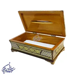 جعبه دستمال خاتم بغل کاس مدل صلیبی - سوغات مادرجون