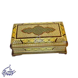 جعبه قاشق و چنگال خاتم بغل کاس مدل صلیبی - سوغات مادرجون