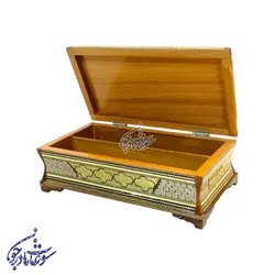 جعبه قاشق و چنگال خاتم بغل کاس مدل صلیبی - سوغات مادرجون