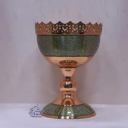 آجیل خوری مس و خاتم سایز 30