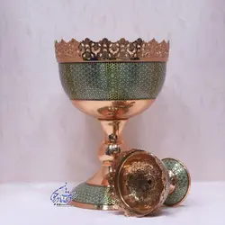 آجیل خوری مس و خاتم سایز 30