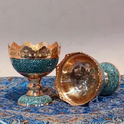 آجیل خوری فیروزه کوبی سایز 11 صنایع دستی سوغات مادرجون