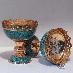 آجیل خوری فیروزه کوبی سایز 11 صنایع دستی سوغات مادرجون