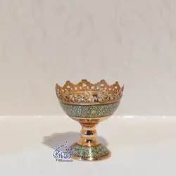 آجیل خوری مس و خاتم سایز11 - سوغات مادرجون
