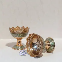 آجیل خوری مس و خاتم سایز11 - سوغات مادرجون