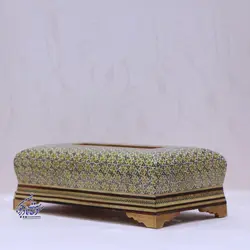 جعبه دستمال کاغذی خاتم مدل تخمه دار - سوغات مادرجون