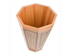 سطل خاتم کاری مدل تخمه دار سایز متوسط