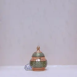 قندان مس و خاتم کوچک