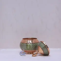 قندان مس و خاتم متوسط