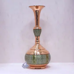 گلدان دالبری مس و خاتم بزرگ
