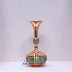 گلدان دالبری مس و خاتم کوچک