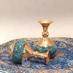 گلدان فیروزه کوب مدل شلغمی سایز 13 - سوغات مادرجون