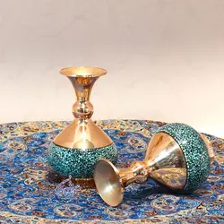 گلدان فیروزه کوب مدل شلغمی سایز 13 - سوغات مادرجون