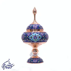 شکلاتخوری مس و پرداز سایز 22 صنایع دستی سوغات مادرجون