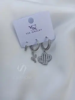 گوشواره سه تایی کاکتوس