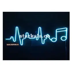 تابلو نئون فلکسی  چراغ خواب موزيک كد 232