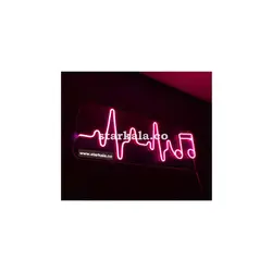 تابلو نئون فلکسی  چراغ خواب موزيک كد 232