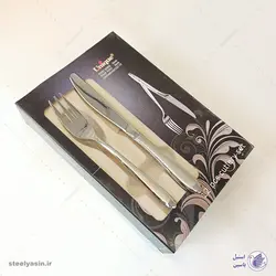 کارد چنگال میوه‌خوری استیل یونیک کد u04