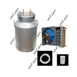 دستگاه 100لیتری چهارچفت همراه با سرد کن برقی سایز6