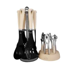 ابزار آشپزی وون ست 14 پارچه رنگ کرم مدل WOON polar(ABZ-LUXE)