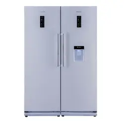 یخچال و فریزر دوقلو دیپوینت سفید چرمی مدل Depoint D5i-EM
