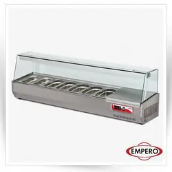 تاپینگ سالاد بار رومیزی 7 لگن 160 سانتی                                               مدل : TB-EMP.160