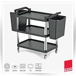 ترولی سه طبقه پلاستیکی KAPP ترکیه                                               مدل : TB-Serving Trolley