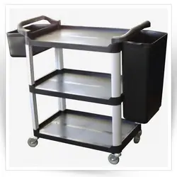 ترولی سه طبقه پلاستیکی سطل دار                                               مدل : TB-TR-PLA-2