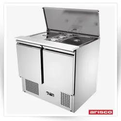 کانتر سرد سالاد دو درب 90 سانتی 2 گلن 1/1 و 3 لگن 1/6 مدل S900                                              مدل : TB-Arisco-S900
