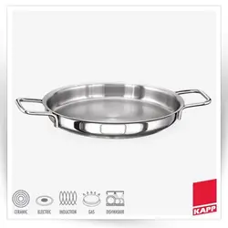 ماهیتابه املت طرح فرانسه تمام استیل KAPP ترکیه                                               مدل : TB-French Omlette
