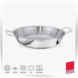 ماهیتابه طرح اسپانیائی تمام استیل KAPP ترکیه                                               مدل : TB-Paella pan
