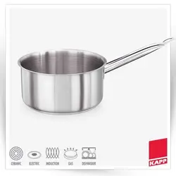 ماهیتابه عمیق تمام استیل KAPP ترکیه                                               مدل : TB-Deep Sauce Pan