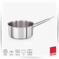 ماهیتابه کم عمق تمام استیل KAPP ترکیه                                               مدل : TB-Shallow Sauce Pan