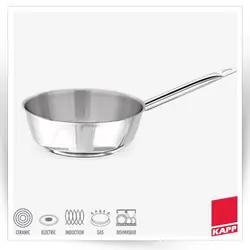ماهیتابه مخروطی تمام استیل KAPP ترکیه                                               مدل : TB-Conical Saute