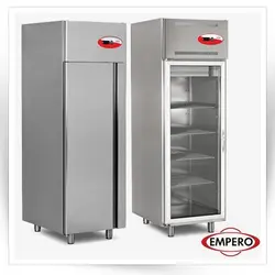 یخچال کابینتی ایستاده نوشابه و سالاد درب استیل و شیشه ای                                               مدل : TB-EMP.70.80.01